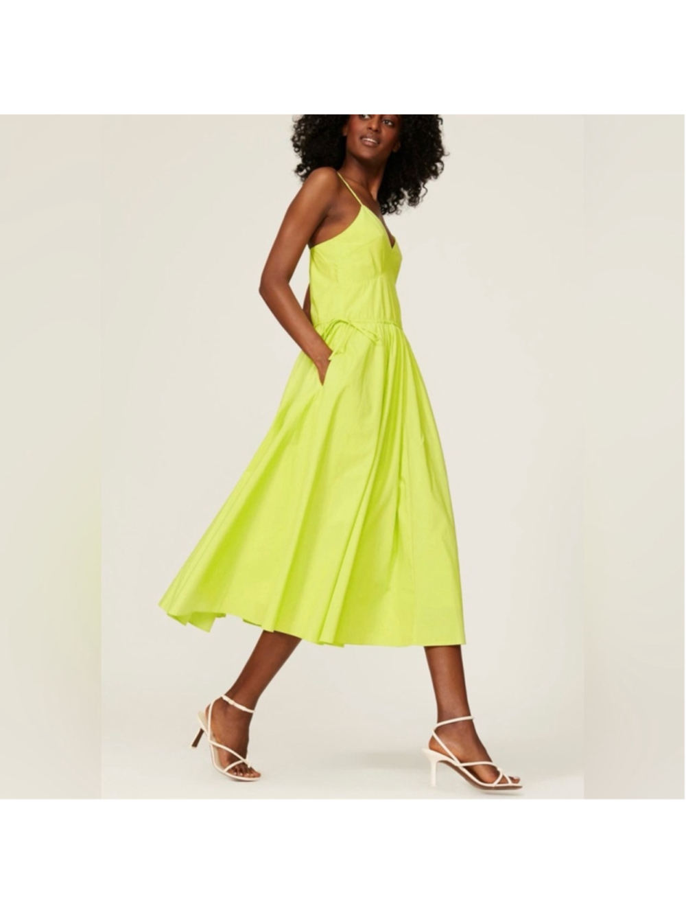 Jason Wu Collective Midi Dress, Yellow - Picture 2 of 12